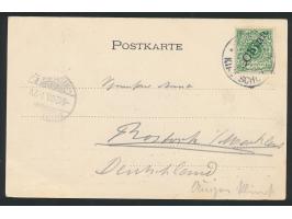 Ansichtskarte  Gruss aus Tsingtau - Das Artillerie-Lager, im Hintergrunde das Ost-Lager,  Verlag v. Sietas Plambeck &amp; Co.