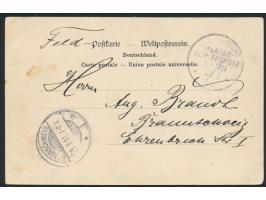 Ansichtskarte  Blick auf Tsingtau von der Salut Batterie aus,  Verlag Otto Rose, Tsingtau, Stempel  MSP No. 39  25.2.01, S.M.