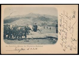 Ansichtskarte  "Am Paischaho (Grenze des Kiautschou-Gebietes)" , Frankatur 5 Pf., Stempel  Tsingtau  5.3.02, nach Braunschwei