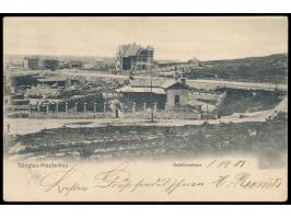 Ansichtskarte  Tsingtau - Bataillonshaus,  ohne Verlagangabe, Frankatur 5 Pf., Stempel  Tsingtau  4.2.03, nach Hannover, Beda