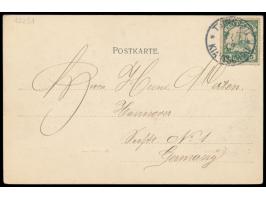 Ansichtskarte  Tsingtau - Bataillonshaus,  ohne Verlagangabe, Frankatur 5 Pf., Stempel  Tsingtau  4.2.03, nach Hannover, Beda