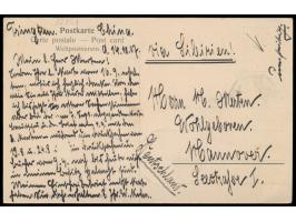 Ansichtskarte  Tsingtau - Villen an der Auguste Viktoria-Bucht,  ohne Verlagangabe, bildseitig zwei chinesische Marken als De