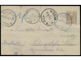 Rohrpostkarte  20 H. (Ausgabe 1904) ohne Zusatzfrankatur  nach Deutschland,  Rohrpoststempel Wien 1/1, Wien 20/2 und Wien 3/1