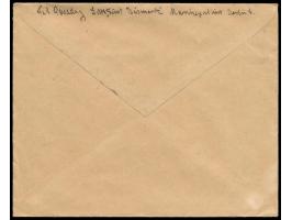 Einschreibbrief  2. Gewicht (21 bis 250 g), dekorative 18 C.-Mischfrankatur, Stempel  Tsingtau a  6.4.09, R-Zettel Einfeldt N