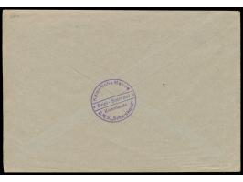 Stempel  MSP No. 16  6.7.09,  S.M.S. Scharnhorst  während der Liegezeit in  Tsingtau,  zwei Abschläge auf Dienstbrief "Marine