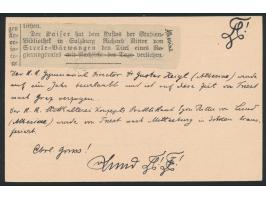 Ganzsache 5 h. mit Stempel Pising / Pazin 27.5.08 nach Starnberg, Absenderstempel &nbsp;Egon Ritter von Lund &nbsp;Mitterburg