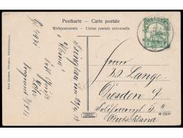 Stempel &nbsp;Schatsykou / Kiautschou &nbsp;23.4.13, klarer Abschlag auf Ansichtskarte &quot;Signalberg und Gouverneur-Wohnha