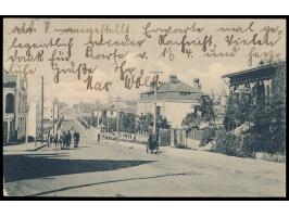 Ansichtskarte  Tsingtau - Irenestraße,  Verlag F. Oertel, Tsingtau, Frankatur 2 C., Stempel Tsingtau c 9.7.13, nach Hamburg
