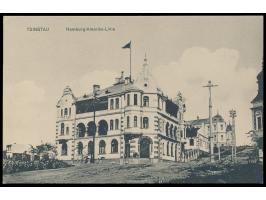 Ansichtskarte  Tsingtau - (Gebäude) Hamburg-Amerika-Linie,  Verlag Max Grill, ungebraucht, ca. 1914
Stichwörter: Ansichtskart