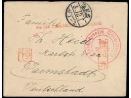 Nagoya, &nbsp;Brief mit Absenderangabe &quot;... &nbsp;Gefangenenheim Nagoya &nbsp;...&quot; nach Deutschland, Rahmenstempel 