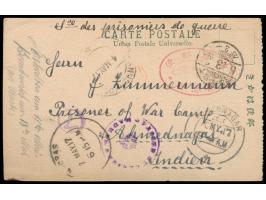 Narashino,  Vordruckkarte ähnlich der Ganzsachenkarte (Seitz Type II) mit rückseitig aufgeklebter Fotografie des Kartenschrei