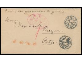 Oita,  Brief mit Stempel  Peking I.J.P.O.  10.3.16 an Torpedo-Kapitänleutnant Curt Dreyer (bei Kriegsausbruch im Minendepot T