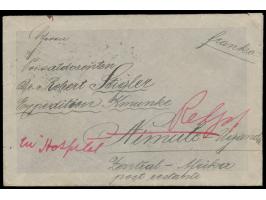 5 H. und 2 x 10 H. rückseitig auf Brief mit Stempel Wien 15.1.12  nach Nimule in Uganda,  Durchgangsstempel Shellal - Halfa T