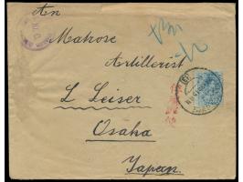 Osaka, &nbsp;Brief mit &nbsp;Spanien 25 &nbsp;&nbsp;C. &nbsp;von Santa Cruz de Tenerife 23.8.15, Absender &quot;... &nbsp;S.S