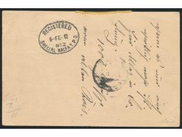 Ganzsache 5 H. mit Zusatzfrankatur 30 H. als  Rekokarte  mit Stempel Wien 23.1.12 an Dr. Robert Stiegler von der  Expedition 