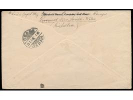 Liverpool, New South Wales (Australien),  Vordruckumschlag "Prisoner of War letter / Free", violetter Stempel des Lagerkomman