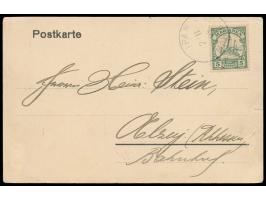 Dreibild-Ansichtskarte &nbsp;&quot;Gruss von den Marianen&quot;: &nbsp;Japanischer Schoner im Hafen von Tanapag / Kaiserliche