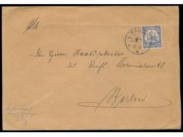 20 Pf. auf Brief 2. Gewichtsstufe (ab 21 Gramm) an den Staatssekretär des Reichs-Kolonialamts in Berlin, Stempel &nbsp;Nauru 