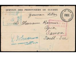 australischer Kriegsgefangenen-Vordruckumschlag  mit Absenderangabe "Miss A. Wehlau, G.C.C.  Bourke,  New South Wales",  an H