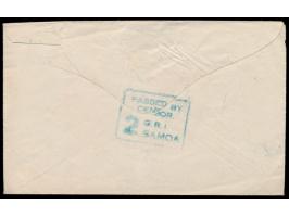 Ortsbrief  mit Stempel  Apia  18.5.17, portofrei befördert, vorderseitige Absenderangabe  "E. Retzlaff, Prisoner of War No. 4