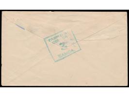 Brief mit Stempel  Apia  25.3.18 an Hermann Kirmis im  Savalalo Internment Camp,  vorder- und rückseitig grüner Zensurstempel