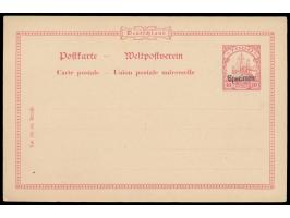 Ganzsache 10 Pf. mit  Aufdruck "Specimen",  MiPr. 250 
