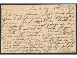 Ganzsachen-Frageteil mit Stempel  Lome  3.12.00 nach Kornwestheim, vorderseitig ovaler Absenderstempel und rückseitig L2  Nor