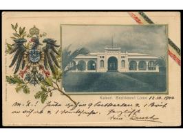 Ansichtskarte mit &nbsp;Prägedruck-Wappen &nbsp;und Bild &nbsp;Kaiserl. Bezirksamt Lome, &nbsp;Verlag Gebrüder Metz, Tübingen