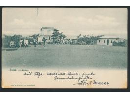 Ansichtskarte  Lome - Marktplatz,  Verlag v. Albert Aust Hamburg, Frankatur 5 Pf., Stempel  Lome  12.3.06, Ankunftstempel Bet