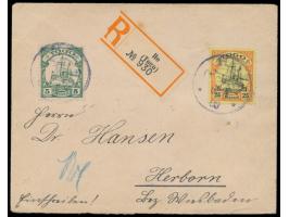 Stempel  Ho  6.6.08 auf portorichtigem  Einschreibbrief  mit 5 Pf. und 25 Pf. nach Herborn, Ankunftstempel 30.6.08
Stichwort: