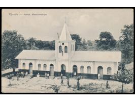 Ansichtskarte  Kpandu - Kathol. Missionsschule,  Verlag der Kathol. Mission in Lome, Frankatur 5 Pf., Gitterstempel  Lome  13