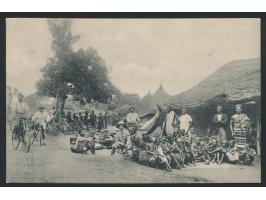 Ansichtskarte  Atakpame - Aussenstation ...,  Verlag der Norddeutschen Missionsgesellschaft, Bremen, Frankatur 5 Pf., Gitters