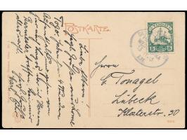 Stempel Deutsche Seepost  Linie Hamburg - Westafrika LII.  13.11.13,  Professor Woermann III,  auf Ansichtskarte "Schweinfurt