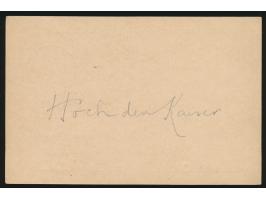 Stempel  Nuatjä  5.8.14 auf Ganzsache 10 Pf. mit nachträglicher Bleistift-Beschriftung, seltenes  Kriegsdatum
