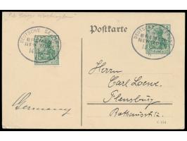 Linie Bremen - New York,  Lot von 5 Belegen, unterschiedliche Unterscheidungsbuchstaben: UB a (10.12.32 USA-Frankatur), b (14