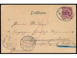 Linie Hamburg - Westafrika:  Lot von 11 Belegen mit sauberen Stempelabschlägen: I. (27.1.05), VI (26.6.06), XV. (4.6.00) XX. 