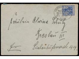 Linie Hamburg - Westafrika:  Lot von 11 Belegen mit sauberen Stempelabschlägen: I. (27.1.05), VI (26.6.06), XV. (4.6.00) XX. 