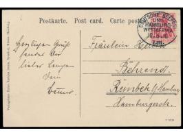 Linie Hamburg - Westafrika:  Lot von 11 Belegen mit sauberen Stempelabschlägen: I. (27.1.05), VI (26.6.06), XV. (4.6.00) XX. 