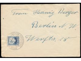 verschiedene  Afrika Linien,  Lot von 6 Belegen: alter Vorkriegsstempel Deutsche Seepost  Ost-Afrikanische Hauptlinie d  (27.