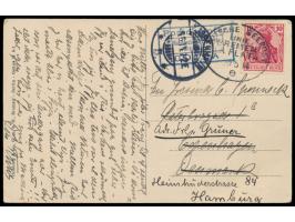 Linie Bremen - La Plata,  Lot von 10 Belegen, unterschiedliche Unterscheidungsbuchstaben: UB a (27.8.26), b (13.11.24, 6.8.33