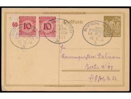 Linie Bremen - La Plata,  Lot von 10 Belegen, unterschiedliche Unterscheidungsbuchstaben: UB a (27.8.26), b (13.11.24, 6.8.33