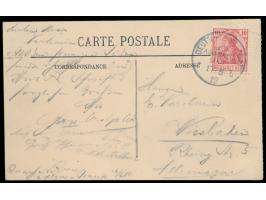 Ost-Asiatische Hauptlinie  (8) und  Ostasiatische-Linie  (3), Lot von 11 Belegen mit sauberen Abschlägen: OAHL UB b (26.8.00)