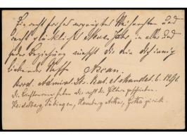 Stempel Deutsche Seepost  Ost-Afrikanische Hauptlinie * e  7.12.91,  Dampfer Admiral  auf der Fahrt nach Deutsch-Ostafrika in