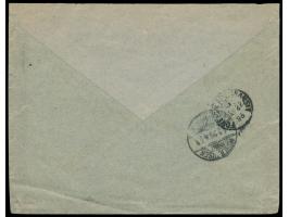 Stempel  Deutsch-Amerik. Seepost Hamburg - New York d  22.1.96 auf Briefumschlag "Hotel Germania, Hamburg" mit 20 Pf. und 2 x