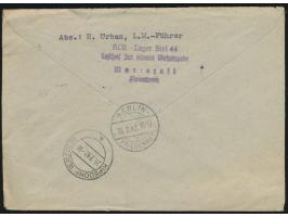 Dt. Reich 6 Pf. und 3 x 12 Pf. auf Einschreibbrief  Mariazell (Steierm.)  22.2.42 nach Waldenburg bei Kipsdorf und nachgesand