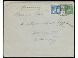 Stempel Deutsche Seepost  Linie Hamburg - Mexico III.  12.9.25,  Dampfer Holsatia,  Brief nach Deutschland, Frankatur 25 Pf.,