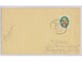 Stempel Deutsche Seepost  Linie Hamburg - Mexico a  30.4.29,  Dampfer Rio Panuco,  auf Drucksache mit Dt. Reich 5 Pf. Nothilf