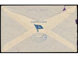 Ovalstempel Deutsche Seepost &nbsp;Linie Hamburg - Mexico a &nbsp;6.7.29, &nbsp;Dampfer Rio Panuco, &nbsp;Brief mit 25 Pf. Hi