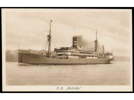 Stempel Deutsche Seepost &nbsp;Linie Hamburg - Westafrika LXIII. &nbsp;und violetter L1 &nbsp;&quot;Wahehe&quot; &nbsp;auf Br