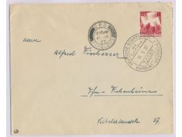 Stempel Deutsche Schiffspost  Hamburg - Westindien / MS Caribia  HAPAG Hamburg 16.1.37 auf Brief mit Sondermarke 12 Pf. nach 